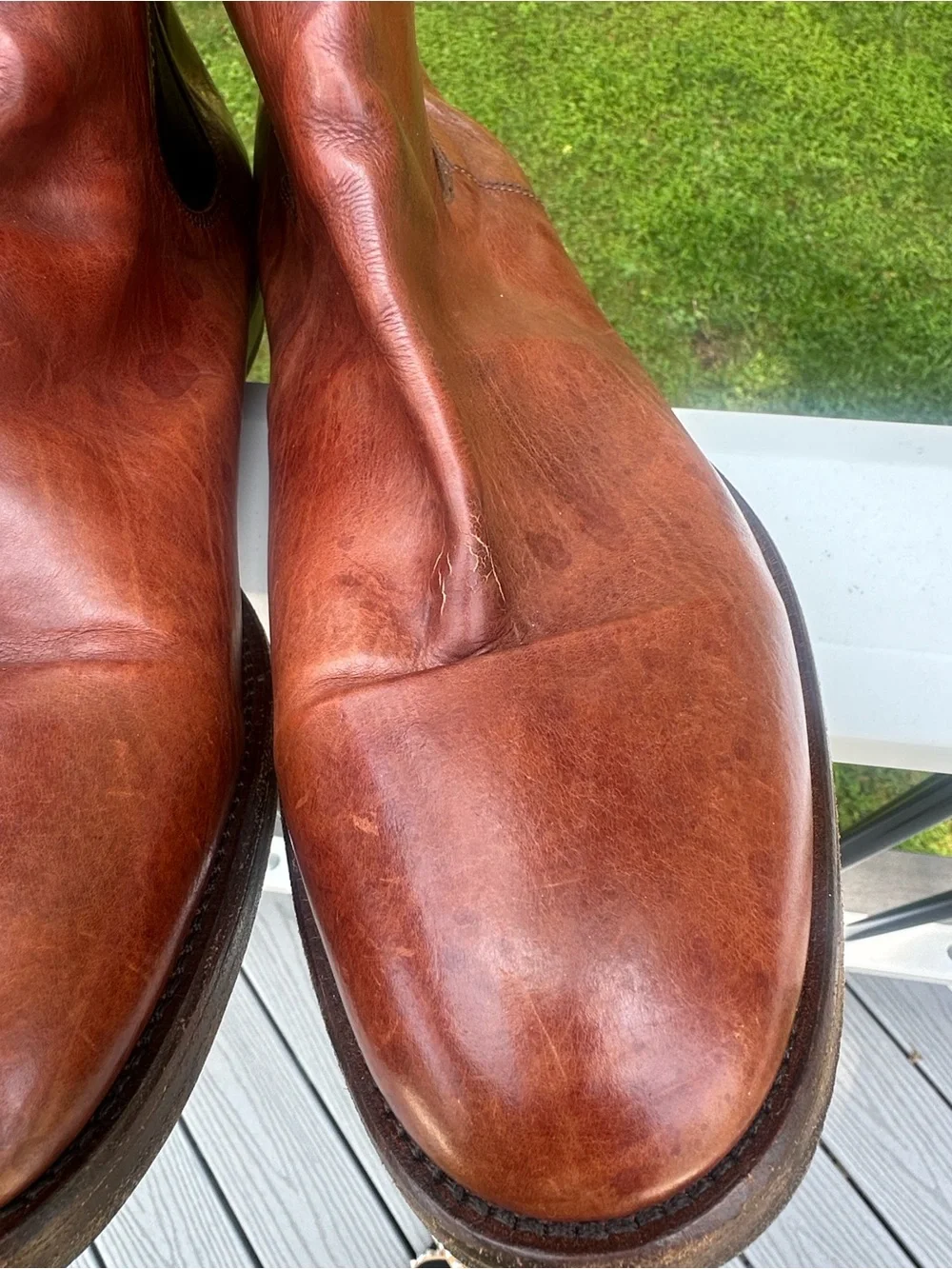 Frye Chase Chelsea 80040 Mens Brown Leather Slip On Chelsea Boots